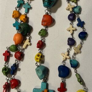 “Memento MORI” large Turquoise Skull Rosary